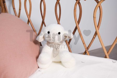 Plyšová ovečka so šatkou The Little Companions Histoire d’ Ours v darčekovom balení biela 14 cm od 0 mes