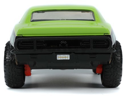 Autíčko Ninja korytnačky Chevy Camaro Jada kovové s otvárateľnými časťami a figúrkou Raphaelo dĺžka 19 cm 1:24