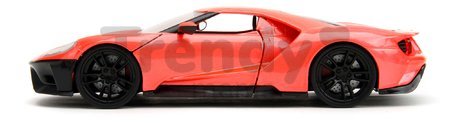 Autíčko Ford GT 2017 Pink Slips 2017 Jada kovové s otvárateľnými časťami dĺžka 19 cm 1:24