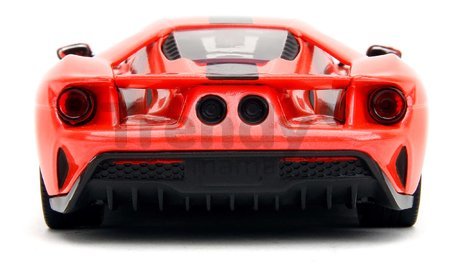 Autíčko Ford GT 2017 Pink Slips 2017 Jada kovové s otvárateľnými časťami dĺžka 19 cm 1:24