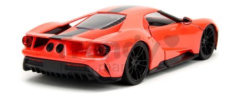 Autíčko Ford GT 2017 Pink Slips 2017 Jada kovové s otvárateľnými časťami dĺžka 19 cm 1:24