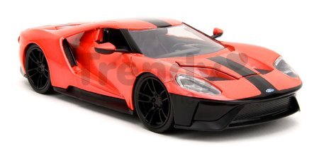 Autíčko Ford GT 2017 Pink Slips 2017 Jada kovové s otvárateľnými časťami dĺžka 19 cm 1:24