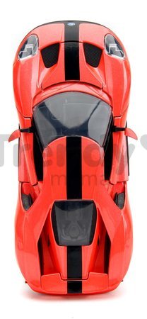 Autíčko Ford GT 2017 Pink Slips 2017 Jada kovové s otvárateľnými časťami dĺžka 19 cm 1:24