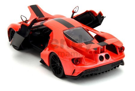 Autíčko Ford GT 2017 Pink Slips 2017 Jada kovové s otvárateľnými časťami dĺžka 19 cm 1:24