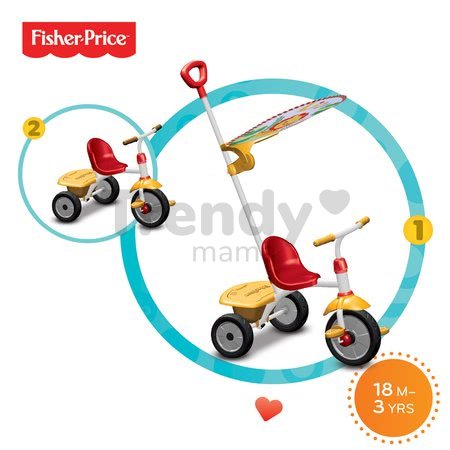 Trojkolka Fisher-Price Glee Plus smarTrike červeno-žltá od 18 mes