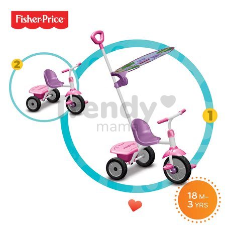 Trojkolka Fisher-Price Glee Plus smarTrike ružovo-fialová od 18 mes