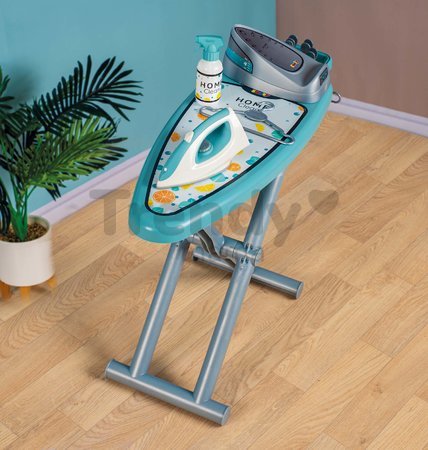 Žehliaca doska so žehličkou Ironing Board Steam Iron Smoby s vešiakmi a 9 doplnkami