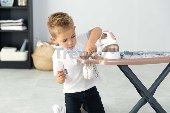 Žehliaca doska s naparovacou žehličkou Tefal Ironing Board Smoby s vešiakmi a 9 doplnkami