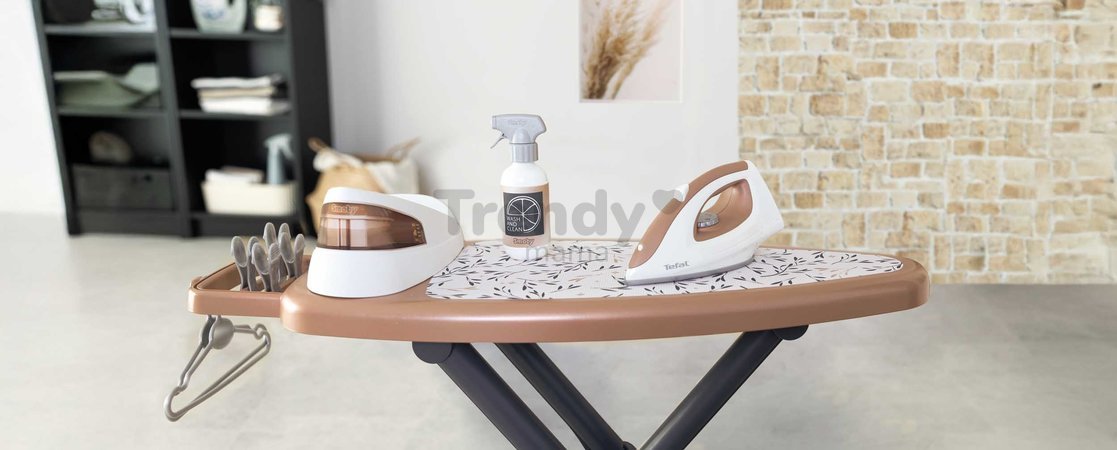 Žehliaca doska s naparovacou žehličkou Tefal Ironing Board Smoby s vešiakmi a 9 doplnkami