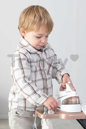 Žehliaca doska s naparovacou žehličkou Tefal Ironing Board Smoby s vešiakmi a 9 doplnkami
