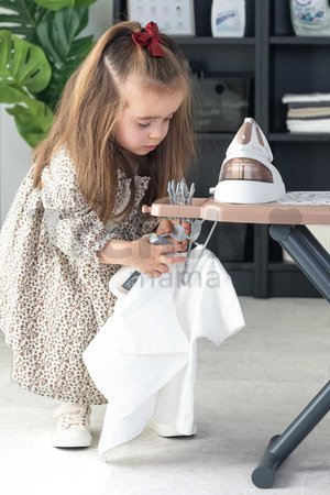 Žehliaca doska s naparovacou žehličkou Tefal Ironing Board Smoby s vešiakmi a 9 doplnkami