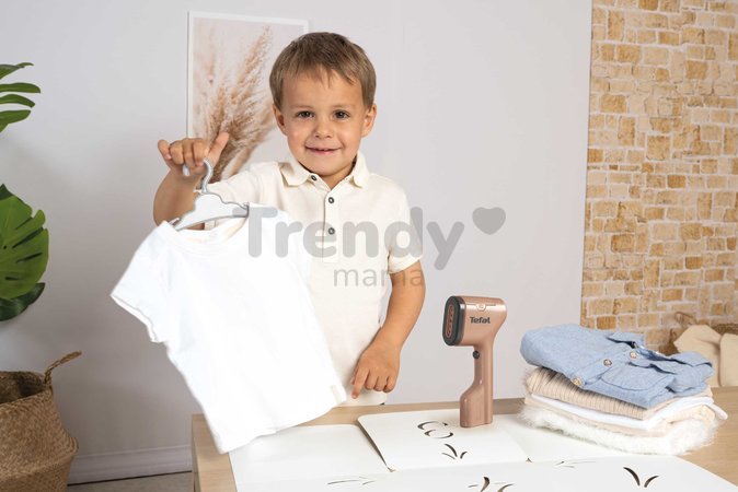 Ručný naparovač s doskou na skladanie oblečenia Tefal Steam&Fold Set Smoby so svetlom a vešiakom