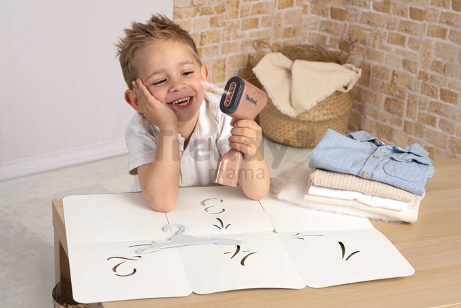 Ručný naparovač s doskou na skladanie oblečenia Tefal Steam&Fold Set Smoby so svetlom a vešiakom