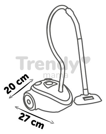 Vysávač elektronický Vacuum Cleaner Smoby s reálnym zvukom vysávania