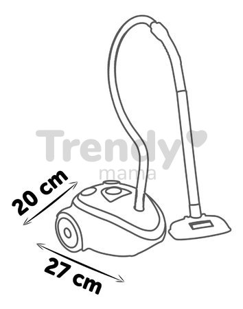 Vysávač elektronický Rowenta Vacuum Cleaner Smoby s realistickým zvukom