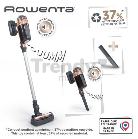 Tyčový vysávač s realistickým zvukom Rowenta X Force Flex Vacuum Cleaner Smoby elektronický s vymeniteľným nadstavcom