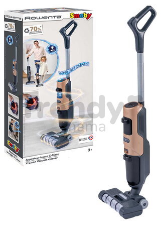 Tyčový vysávač elektronický Rowenta X-Clean 4 Washer Smoby s realistickým zvukom a svetlom