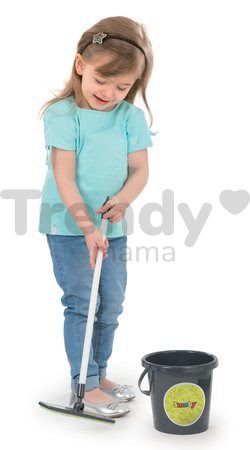 Upratovací vozík Clean Smoby s vedrom a 8 doplnkami zelený