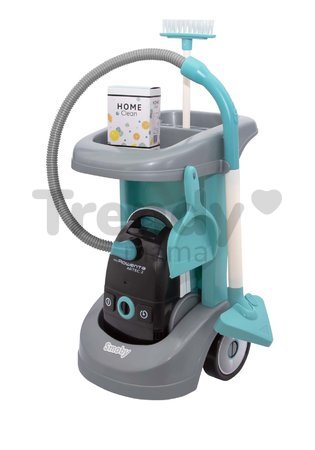 Upratovací vozík Rowenta Cleaning Trolley Smoby s elektronickým vysávačom a 3 doplnkami