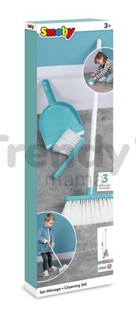 Upratovacia súprava na upratovanie Cleaning Set Smoby s metlou lopatkou a metličkou