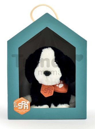 Plyšový psík Welcome Home SPA Collection Histoire d’ Ours v darčekovom balení čierno-biely 16 cm od 0 mes