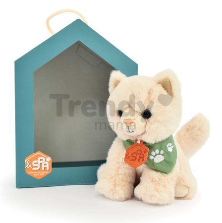 Plyšová mačička Welcome Home SPA Collection Histoire d’ Ours v darčekovom balení béžová 16 cm od 0 mes