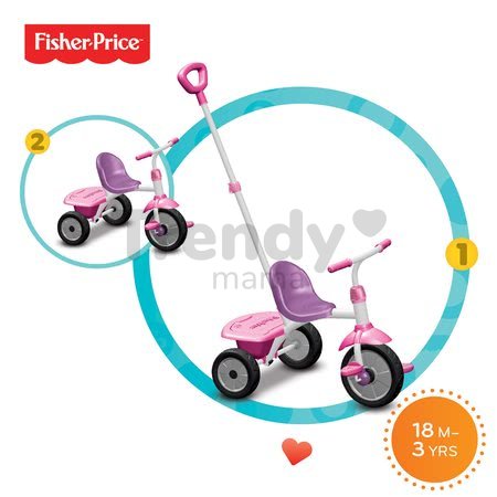 Trojkolka Fisher-Price Glee smarTrike ružovo-fialová od 18 mes