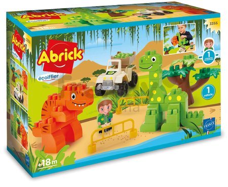 Stavebnica Dino Park Abrick Écoiffier s autíčkom a zvieratkami od 18 mes