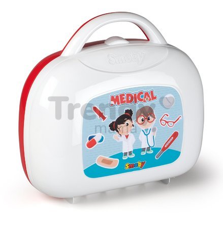 Lekársky kufrík Vanity Doctor Smoby s ergonomickou rúčkou a 15 doplnkov