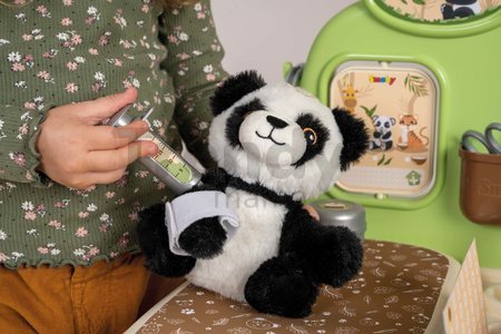 Zverolekárska ordinácia s plyšovou pandou Veterinary Center Smoby s lekárskym pultom a vanička na kúpanie s 19 doplnkami