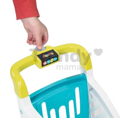 Obchod City Shop Smoby elektronický s pokladňou, potravinami a 41 doplnkami tyrkysový
