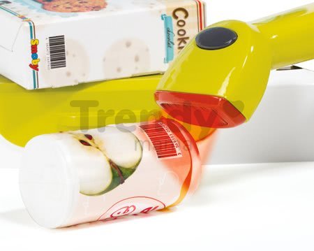 Obchod Supermarket Smoby elektronický s váhou, pokladňou, potravinami a 41 doplnkami červený