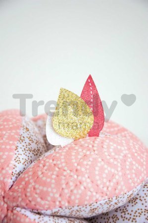 Senzorická loptička pre rozvoj zmyslov bábätka Lapin de Sucre Doudou et Compagnie s hrkálkou rôzne farby 15 cm od 0 mes