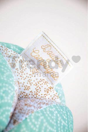 Senzorická loptička pre rozvoj zmyslov bábätka Lapin de Sucre Doudou et Compagnie s hrkálkou rôzne farby 15 cm od 0 mes