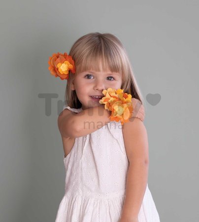 Kvetinárstvo s vlastnou výrobou kvetinových šperkov Crea Flower Jewelry Set Smoby s textilnými lupienkami a bižutériou 100 doplnkov