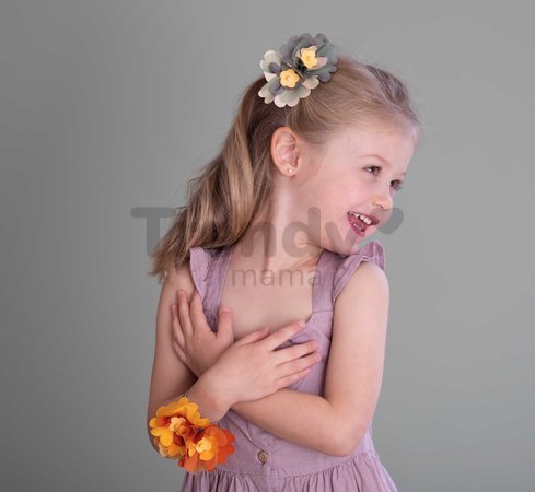 Kvetinárstvo s vlastnou výrobou kvetinových šperkov Crea Flower Jewelry Set Smoby s textilnými lupienkami a bižutériou 100 doplnkov