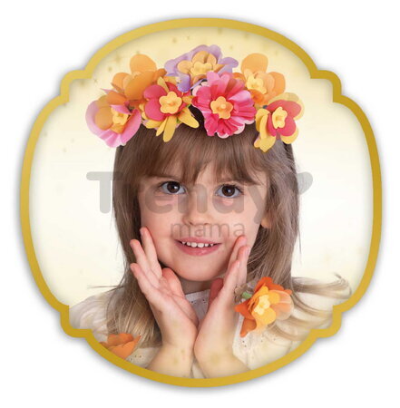 Kvetinárstvo s vlastnou výrobou kvetinových šperkov Princezné Disney Flower Jewelry Studio Smoby s textilnými lupienkami a bižutériou 92 doplnkov