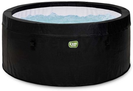 Vírivka Leather Premium Whirpool Exit Toys 90 vzduchových trysiek okrúhla priemer 165 cm čierna od 6 rokov