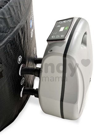 Vírivka Leather Premium Whirpool Exit Toys 90 vzduchových trysiek okrúhla priemer 165 cm čierna od 6 rokov