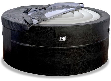 Vírivka Leather Premium Whirpool Exit Toys 120 vzduchových trysiek 184*73 cm čierna od 6 rokov