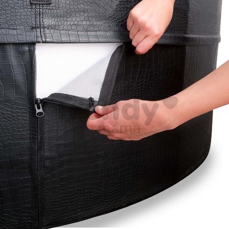 Vírivka Leather Premium Whirpool Exit Toys 120 vzduchových trysiek 184*73 cm čierna od 6 rokov