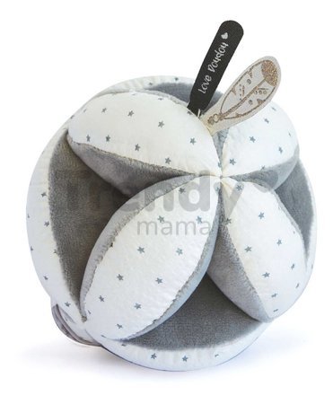 Senzorická loptička pre rozvoj zmyslov bábätka Attrape-Rêves Doudou et Compagnie s hrkálkou rôzne farby 15 cm od 0 mes