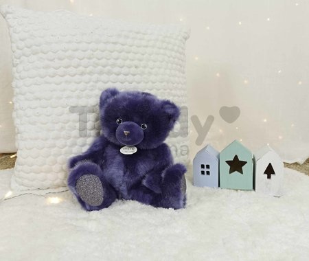 Plyšový medvedík Midnight Blue Ours Collection Doudou et Compagnie modrý 30 cm od 0 mes