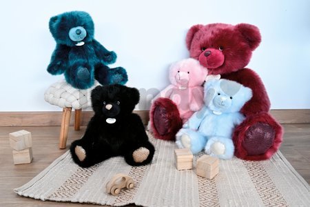 Plyšový medvedík Peacock Blue Ours Collection Doudou et Compagnie modrý 40 cm od 0 mes