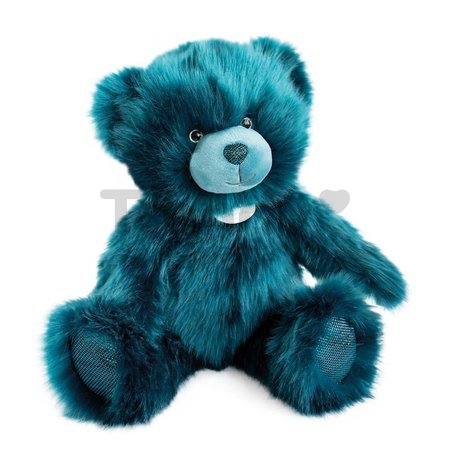 Plyšový medvedík Peacock Blue Ours Collection Doudou et Compagnie modrý 40 cm od 0 mes