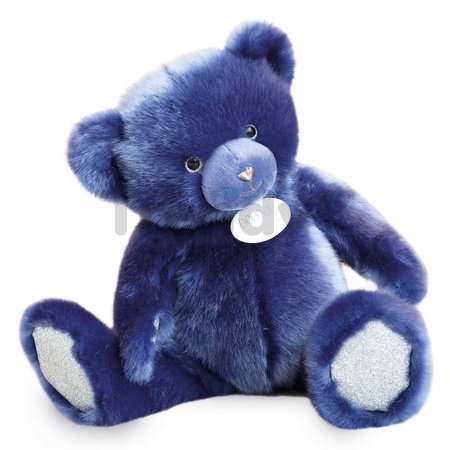 Plyšový medvedík Midnight Blue Ours Collection Doudou et Compagnie modrý 37 cm od 0 mes