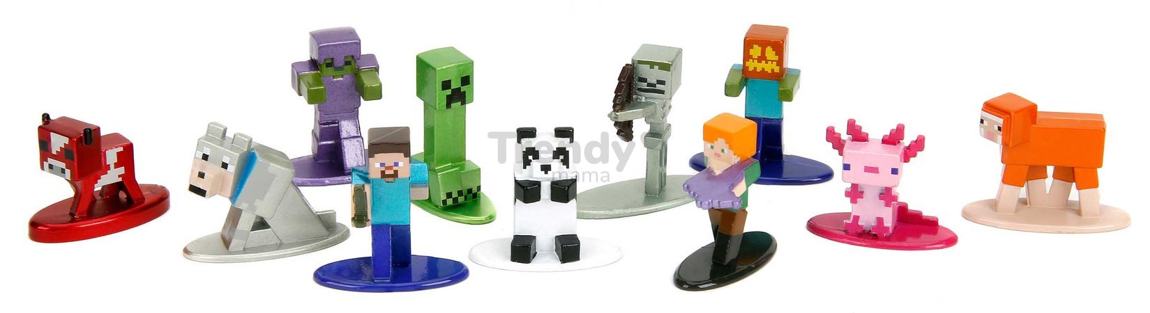 Figúrka zberateľská Minecraft Nano Jada kovová 13 rôznych druhov výška 4 cm od 8 rokov JA36005314R00