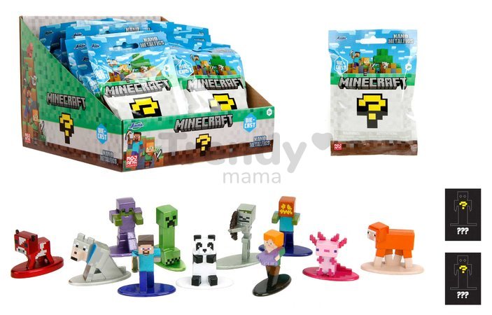 Figúrka zberateľská Minecraft Nano Jada kovová 13 rôznych druhov výška 4 cm od 8 rokov JA36005314R00