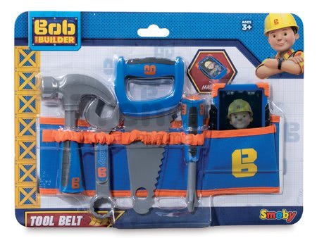 Opasok Staviteľ Bob Smoby s mobilom a pracovným náradím