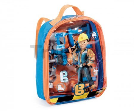 Pracovné náradie v batohu Staviteľ Bob Smoby s mechanickou vŕtačkou